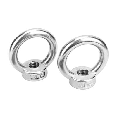 High Strength Marine Rings Round Nut Rigging 304 Stainless Steel Eye Bolt Lifting Screw