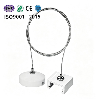 Stainless Steel Galvanized Steel Track Lighting Suspension Kits For 4 Wire / 3 Circuit Track