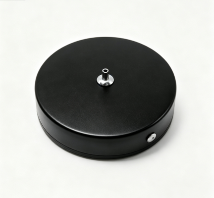 80mm 20mm Black Ceiling Rose without Cable Pass Hole, for Panel Light Metal Easy Installation