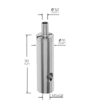 Adjustable Slotted Cable Gripper for 2.0mm 2.6mm Wire Rope Nickel Plated Easy Installation