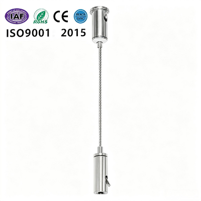 Bidirectional Adjustable Linear Lights Suspension Cable Assembly Embedded Mounting