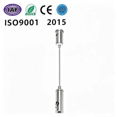 Bidirectional Adjustable Linear Lights Suspension Cable Assembly Embedded Mounting