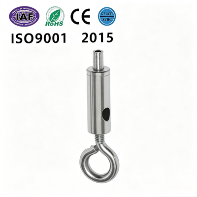 O Shape Closed Hook Cable Gripper M4 M5 M6 Thread Sizes Copper Iron Material for Secure Wire Rope Locking