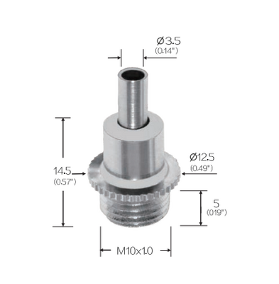 Knurled Cable Gripper with 5mm 8mm 10mm Threaded Shank for Easy Installation and Customized Size
