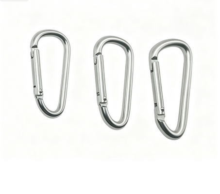 D-shaped Iron Spring Snap Hook