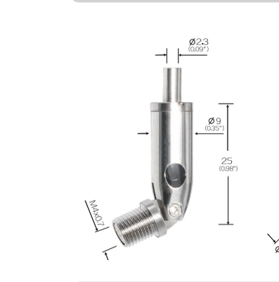 Linear Light Suspension Brass Swivel Joint Cable Gripper With External Screw, for 1.0mm 1.2mm 1.5mm Wire Rope