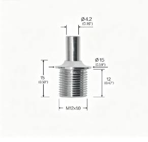 Brass Cable Gripper with 4.2 mm Internal Diameter for Easy Installation in Lighting Systems