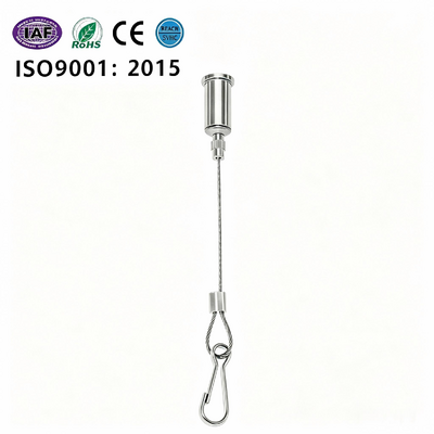 Adjustable Height Pendant Light Suspension Kit with Stainless Steel 316/304 and Customizable Wire Length