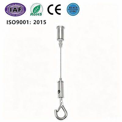 Adjustable Length Stainless Steel 316 Spring Hook Pendant Light Suspension Kit for LED Sign Hanging