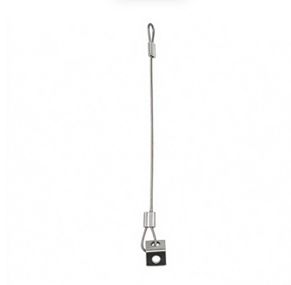 Anti-fall Security Wire Rope with L-shaped Connecting Pieces, for Panel Light