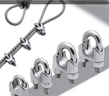 U-Bolt Cable Clamp for Wire Rope Fixing