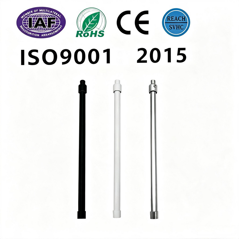 Adjustable Height Steel Lighting Suspension Rod with Internal Concealed Wiring Ceiling Hanging Pole