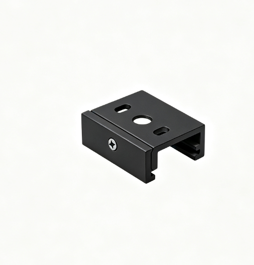 Black Aluminum Mounting Bracket for Aluminum Profile