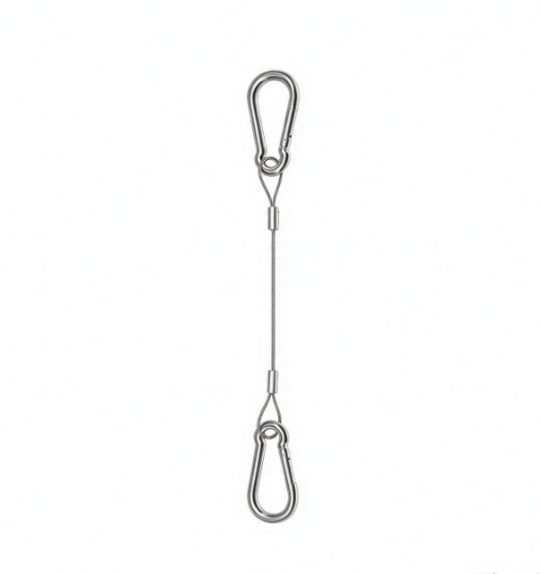 Anti-rust Suspension Kits with two Carabiners for Panel Light